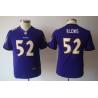 [NEW] Ray Lewis Youth Football Jersey -#52 Baltimore Youth Jerseys (Purple)