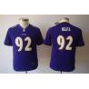 [NEW] Haloti Ngata Youth Football Jersey -#92 Baltimore Youth Jerseys (Purple)