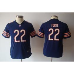 [NEW] Matt Forte Youth Football Jersey -#22 Chicago Youth Jerseys (Blue)