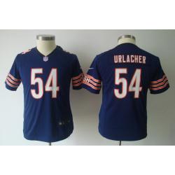 [NEW] Brian Urlacher Youth Football Jersey -#54 Chicago Youth Jerseys (Blue)