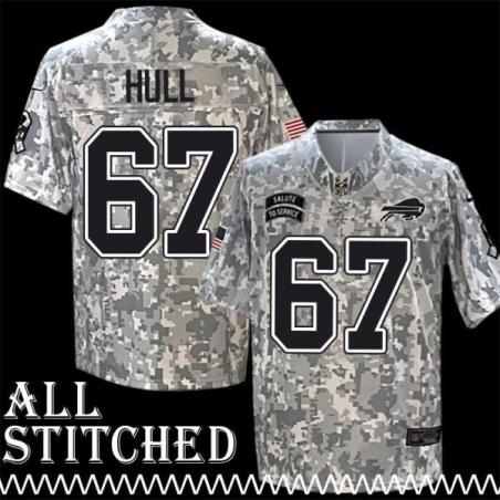 Kent Hull Jersey Buffalo Bills #67 2024 Salute to Service Camo