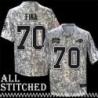 John Fina Jersey Buffalo Bills #70 2024 Salute to Service Camo