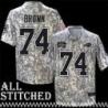 Colin Brown Jersey Buffalo Bills #74 2024 Salute to Service Camo