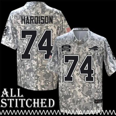 Dee Hardison Jersey Buffalo Bills #74 2024 Salute to Service Camo