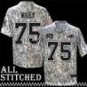 Marcellus Wiley Jersey Buffalo Bills #75 2024 Salute to Service Camo