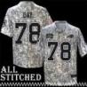 Tom Day Jersey Buffalo Bills #78 2024 Salute to Service Camo