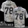 Dave Foley Jersey Buffalo Bills #78 2024 Salute to Service Camo