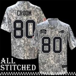 Jason Croom Jersey Buffalo Bills #80 2024 Salute to Service Camo