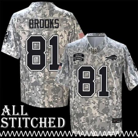 Bucky Brooks Jersey Buffalo Bills #81 2024 Salute to Service Camo