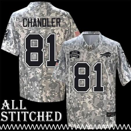 Bob Chandler Jersey Buffalo Bills #81 2024 Salute to Service Camo