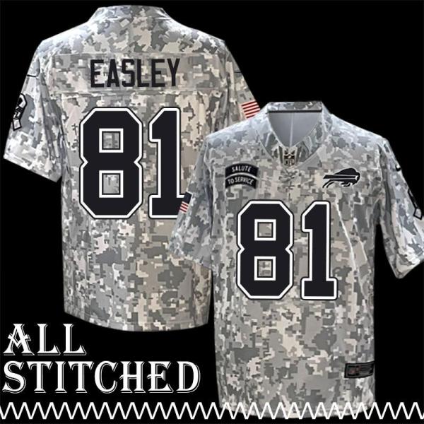 Marcus Easley Jersey Buffalo Bills #81 2024 Salute to Service Camo