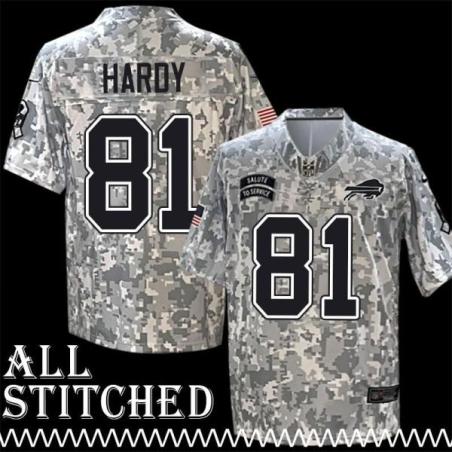 James Hardy Jersey Buffalo Bills #81 2024 Salute to Service Camo