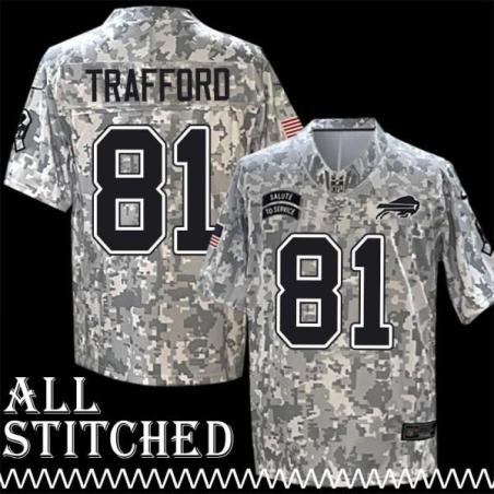 Rod Trafford Jersey Buffalo Bills #81 2024 Salute to Service Camo