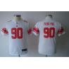 [NEW] Jason Pierre-Paul Youth Football Jersey -#90 NY-G Youth Jerseys (White)