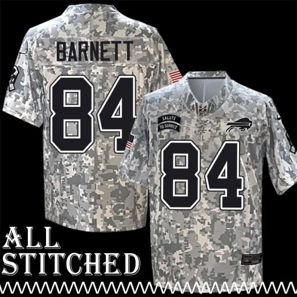 Buster Barnett Jersey Buffalo Bills #84 2024 Salute to Service Camo