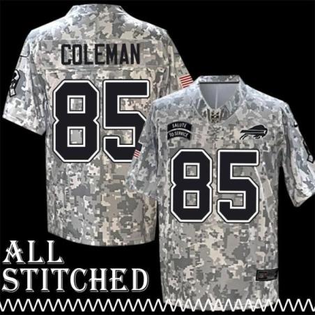 Fred / Clarence Coleman Jersey Buffalo Bills #85 2024 Salute to Service Camo