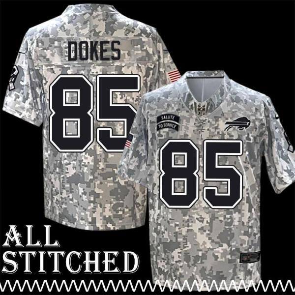 Phil Dokes Jersey Buffalo Bills #85 2024 Salute to Service Camo