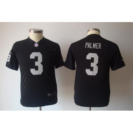 [NEW] Carson Palmer Youth Football Jersey -#3 Oakland Youth Jerseys (Black)