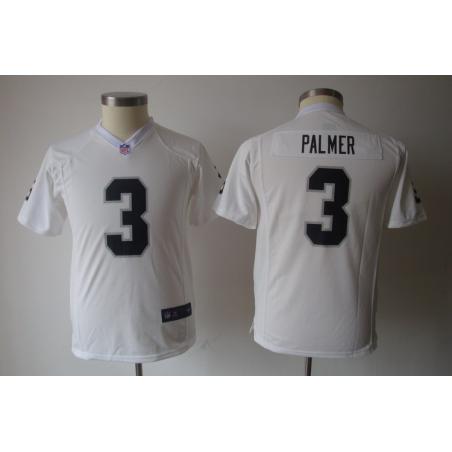 [NEW] Carson Palmer Youth Football Jersey -#3 Oakland Youth Jerseys (White)