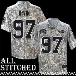 Leif Larsen Jersey Buffalo Bills #97 2024 Salute to Service Camo