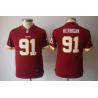 [NEW] Ryan Kerrigan Youth Football Jersey -#91 Washington Youth Jerseys (Red)