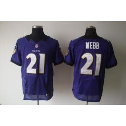 [NEW,Elite] Lardarius Webb Football Jersey -Baltimore #21 NEW Football Jersey(Purple)