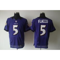 [NEW,Elite] Joe Flacco Football Jersey -Baltimore #5 NEW Football Jersey(Purple)