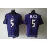 [NEW,Elite] Joe Flacco Football Jersey -Baltimore #5 NEW Football Jersey(Purple)