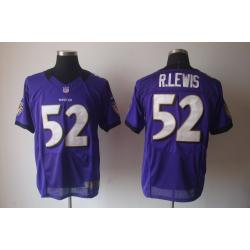 [NEW,Elite] Ray Lewis Football Jersey -Baltimore #52 NEW Football Jersey(Purple)