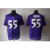 [NEW,Elite] Terrell Suggs Football Jersey -Baltimore #55 NEW Football Jersey(Purple)