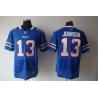 [NEW,Elite] Steve Johnson Football Jersey -Buffalo #13 NEW Football Jersey(Blue)