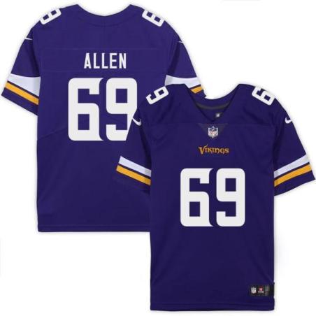 Minnesota Vikings #69 Jared Allen Purple Home Jersey