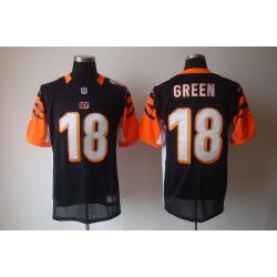 [NEW,Elite] A.J. Green Football Jersey -Cincinnati #18 NEW Football Jersey(Black)