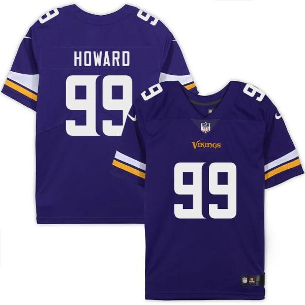 Minnesota Vikings #99 David Howard Purple Home Jersey