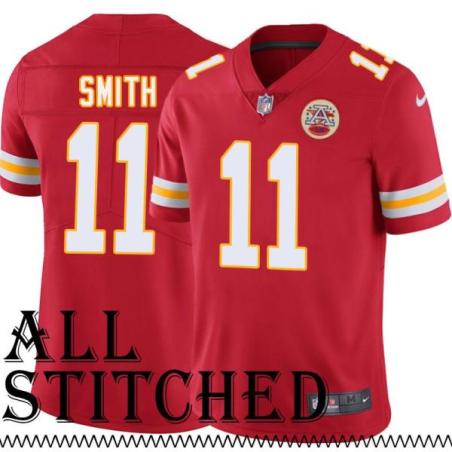 Red Home Alex Smith Kansas City Chiefs Jersey #11