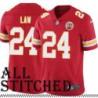 Red Home Ty Law Kansas City Chiefs Jersey #24