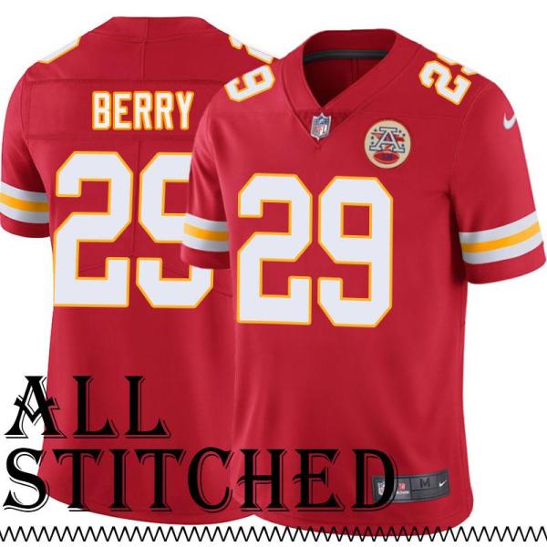 Red Home Eric Berry Kansas City Chiefs Jersey #29