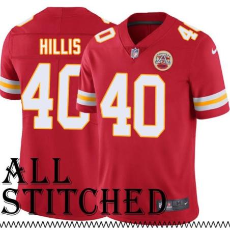 Red Home Peyton Hillis Kansas City Chiefs Jersey #40