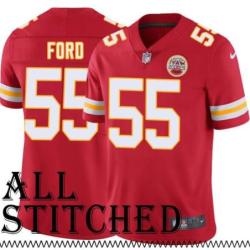 Red Home Dee Ford Kansas City Chiefs Jersey #55