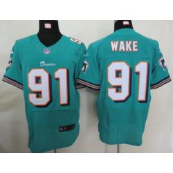 [NEW,Elite] Cameron Wake Football Jersey -Miami #91 NEW Football Jersey(Green)