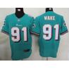 [NEW,Elite] Cameron Wake Football Jersey -Miami #91 NEW Football Jersey(Green)