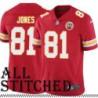 Red Home Hassan Jones Kansas City Chiefs Jersey #81