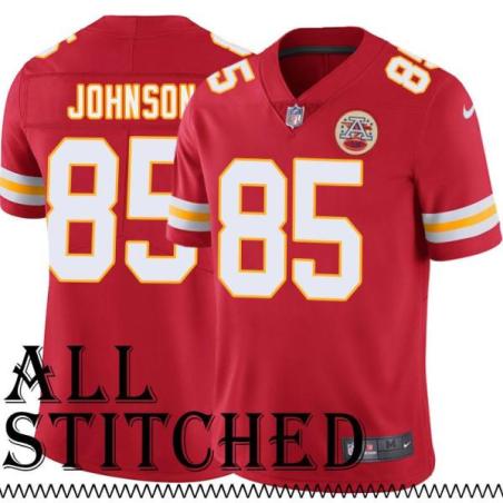 Red Home Reggie Johnson Kansas City Chiefs Jersey #85