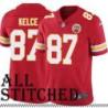 Red Home Travis Kelce Kansas City Chiefs Jersey #87