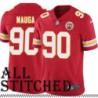 Red Home Josh Mauga Kansas City Chiefs Jersey #90