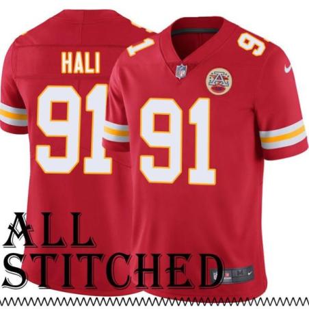 Red Home Tamba Hali Kansas City Chiefs Jersey #91