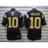 [NEW,Elite] Santonio Holmes Football Jersey -NY-J #10 NEW Football Jersey(Blue Alternate)