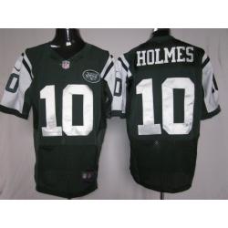 [NEW,Elite] Santonio Holmes Football Jersey -NY-J #10 NEW Football Jersey(Green)