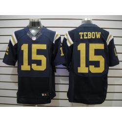 [NEW,Elite] Tim Tebow Football Jersey -NY-J #15 NEW Football Jersey(Blue Alternate)