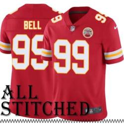 Red Home Mike Bell Kansas City Chiefs Jersey #99